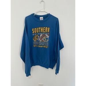 Vintage 1990s Southern University Football Sweatshirt - XXL